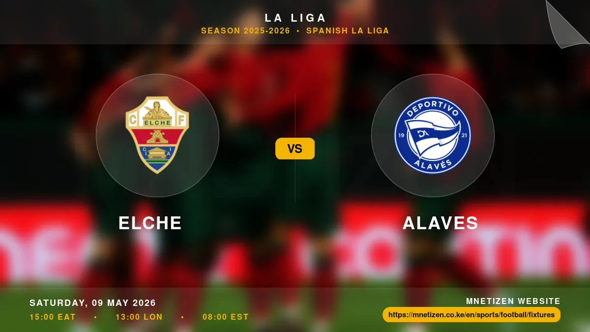 Elche vs Alaves - La Liga 2025-2026 Match Poster and Predictions