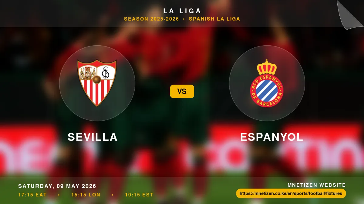 Sevilla vs Espanyol - La Liga 2025-26 Match Poster and Predictions