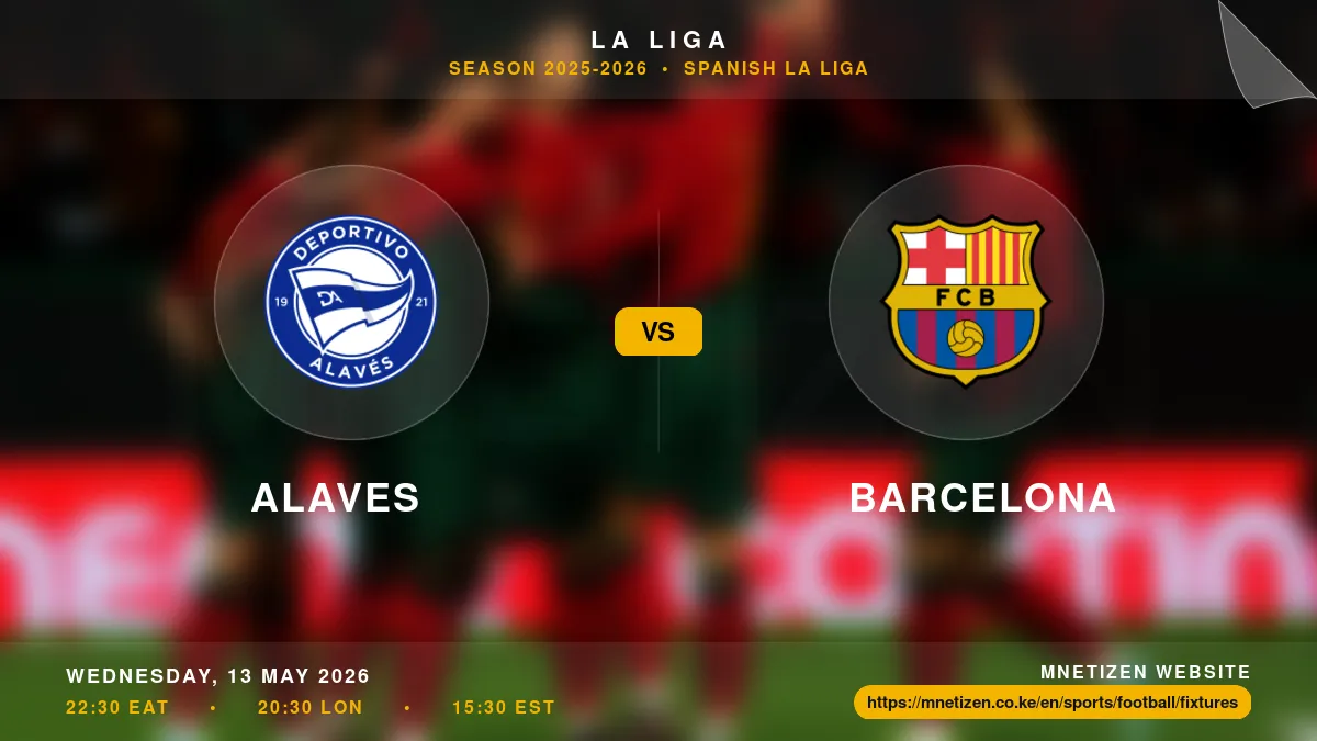 Alaves vs Barcelona - La Liga 2025-26 Match Poster and Predictions