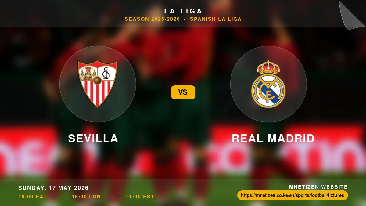 Sevilla vs Real Madrid - La Liga 2025-2026 Match Poster and Predictions