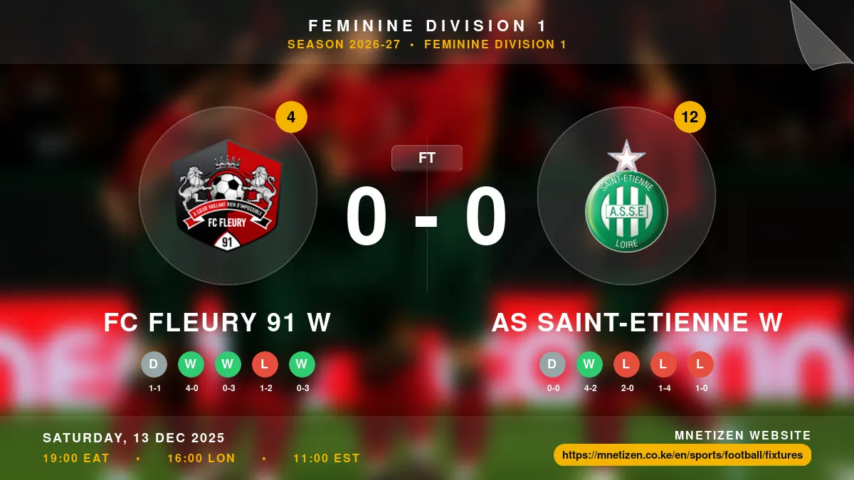 FC Fleury 91 W vs AS Saint-Etienne W Result