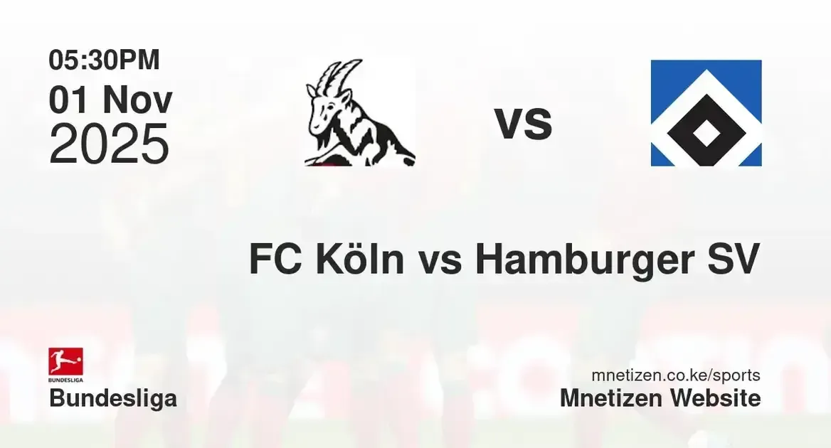 FC Köln vs Hamburger SV