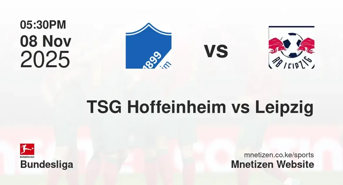 TSG Hoffeinheim vs RB Leipzig | 08 Nov 2025