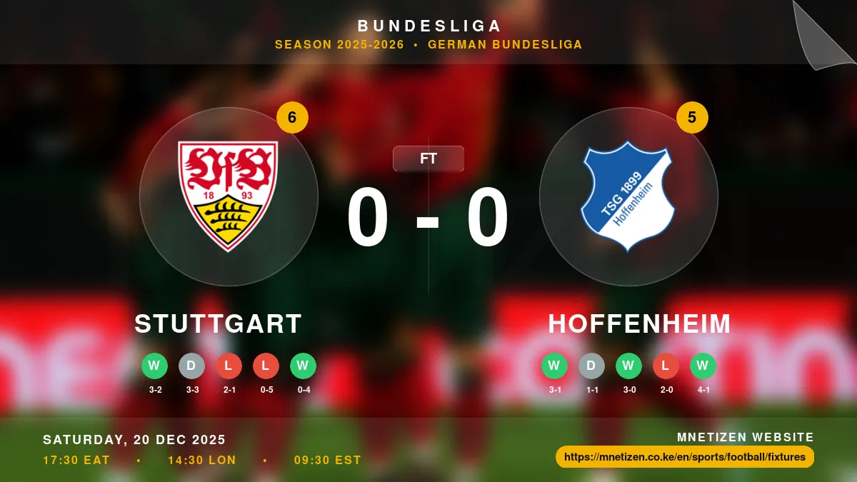 Stuttgart vs Hoffenheim Result