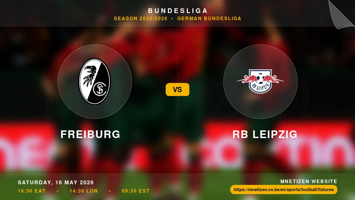 Freiburg vs RB Leipzig - Bundesliga 2025-2026 Match Poster and Predictions