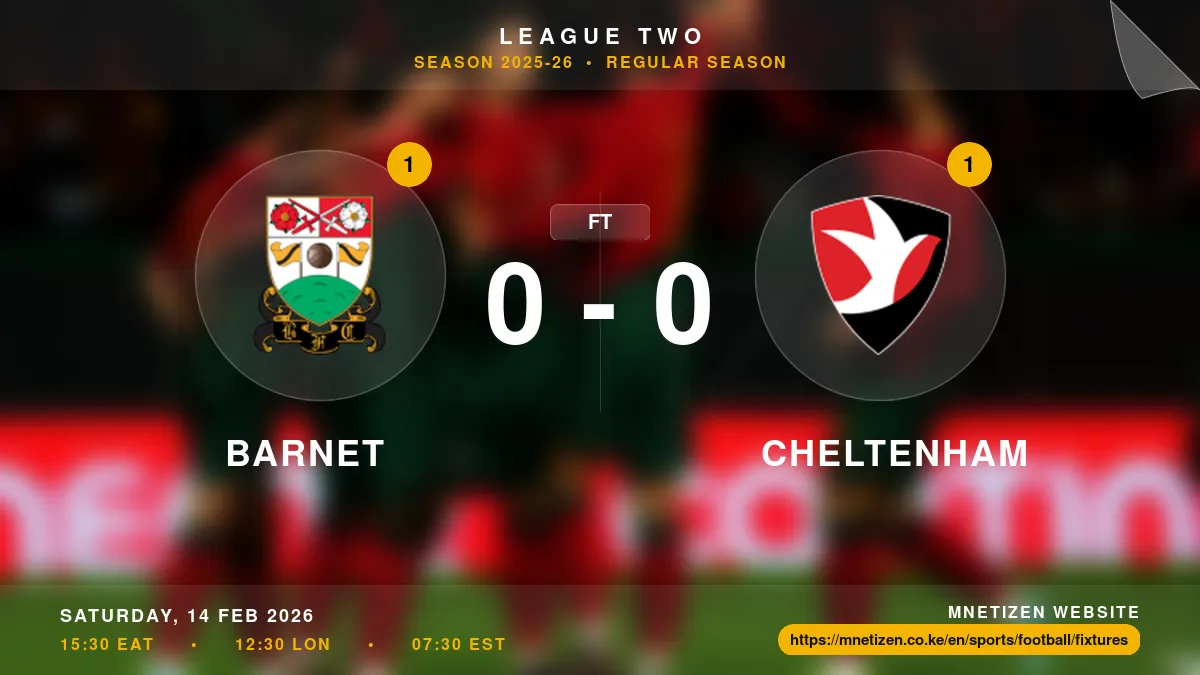 Barnet vs Cheltenham - League Two 2025-26 Match Poster and Predictions