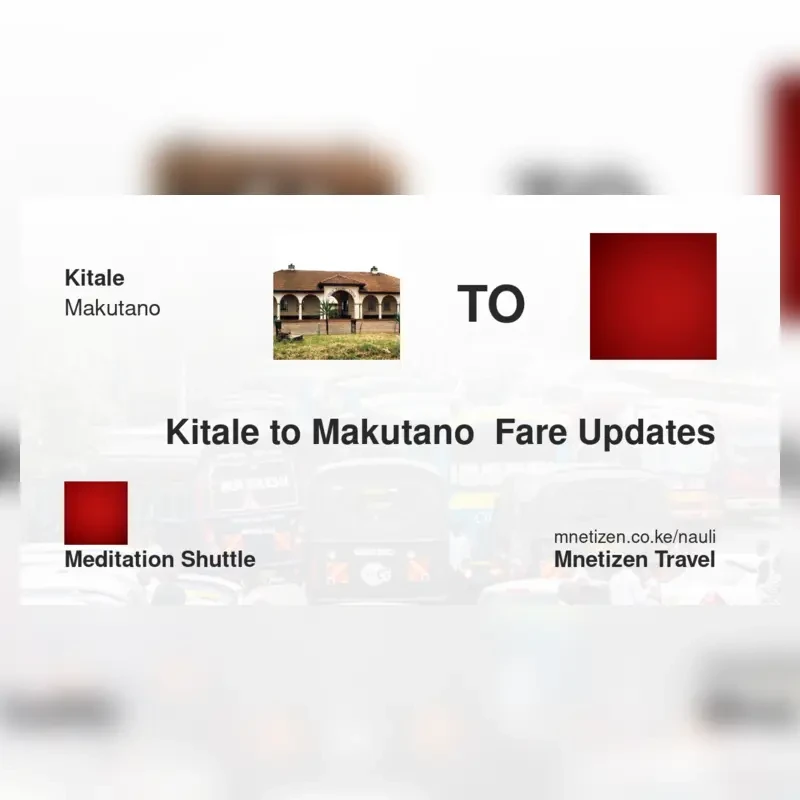 Image of kitale-to-makutano-meditation-shuttle transport fare