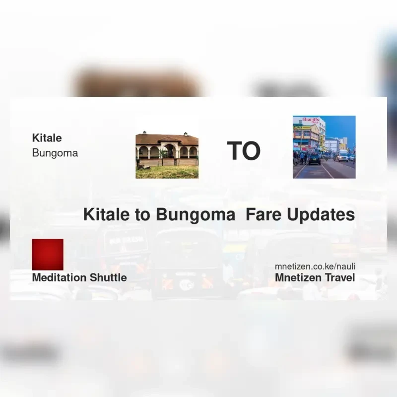Image of kitale-to-bungoma-meditation-shuttle transport fare