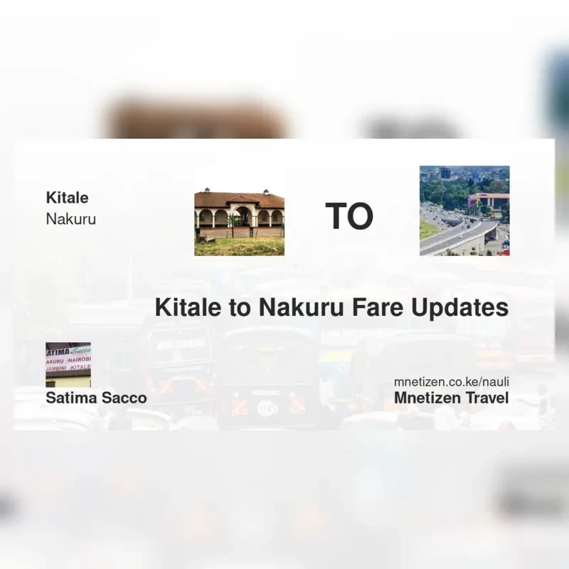 Image of kitale-to-nakuru-satima-sacco transport fare