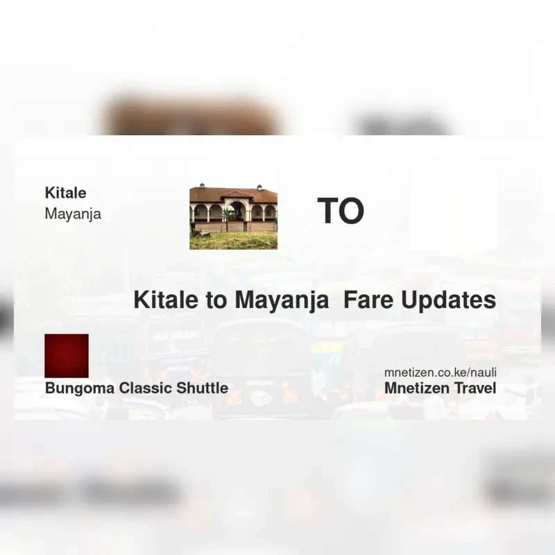 Image of kitale-to-mayanja-bungoma-classic-shuttle transport fare