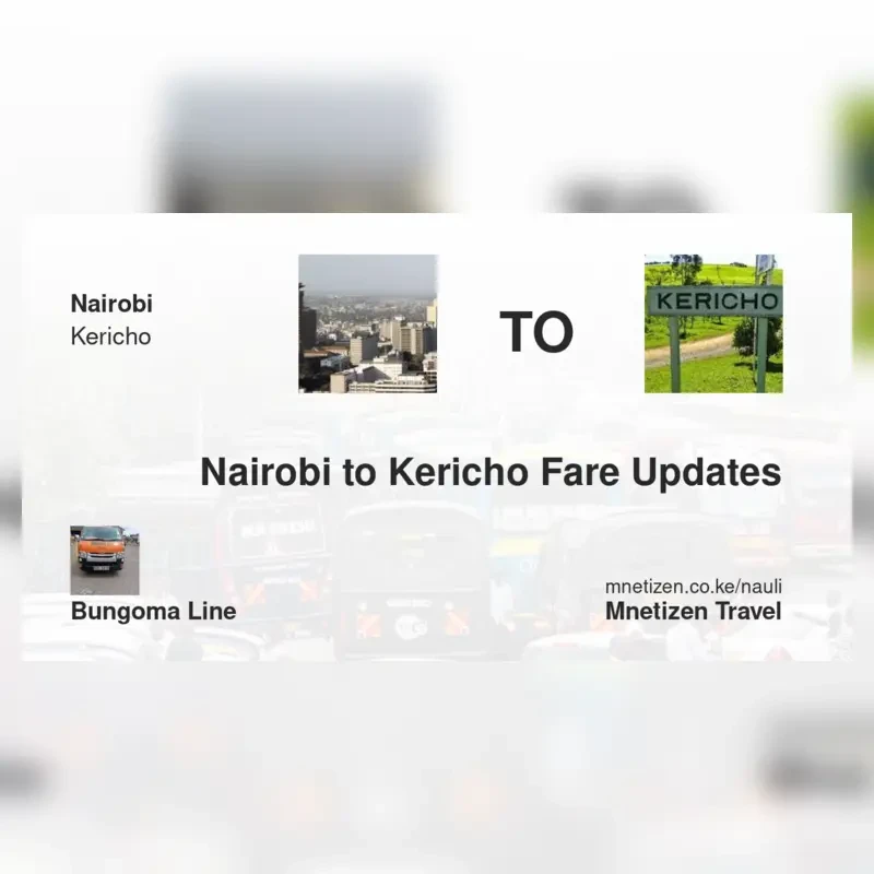 Image of nairobi-to-kericho-bungoma-line transport fare
