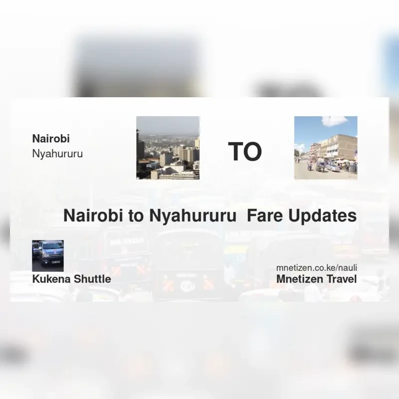 Image of nairobi-to-nyahururu-kukena-shuttle transport parcel