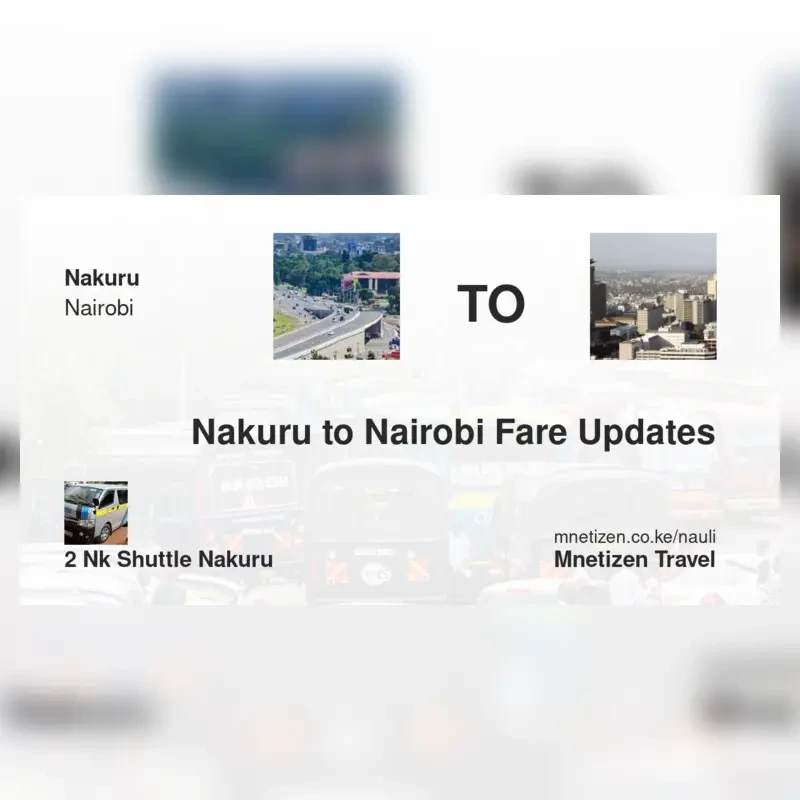 Image of nakuru-to-nairobi-2nk-shuttle transport parcel