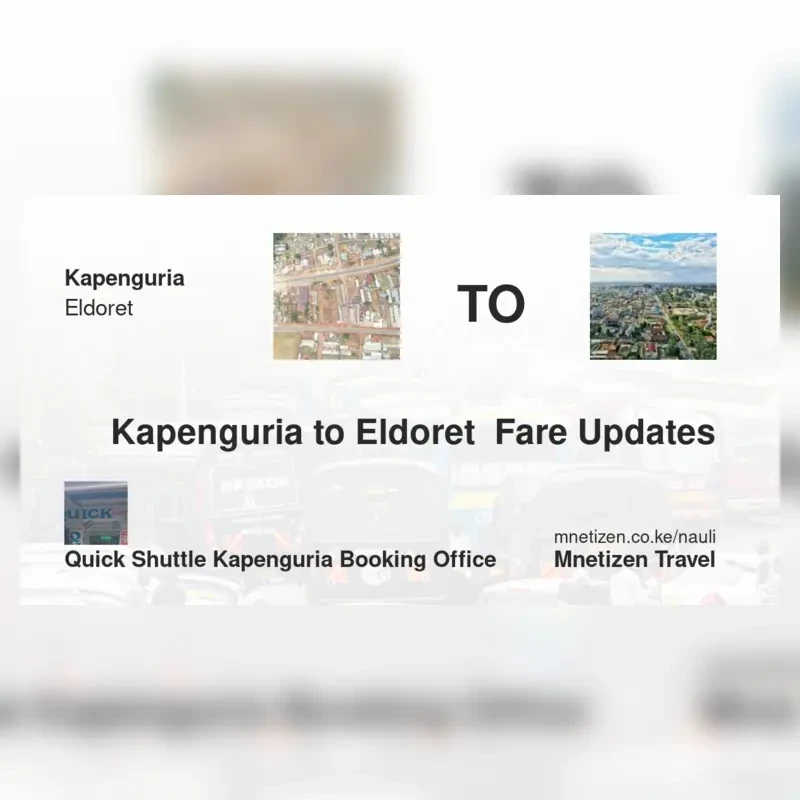 Image of kapenguria-to-eldoret-quick-shuttle-booking-office transport fare
