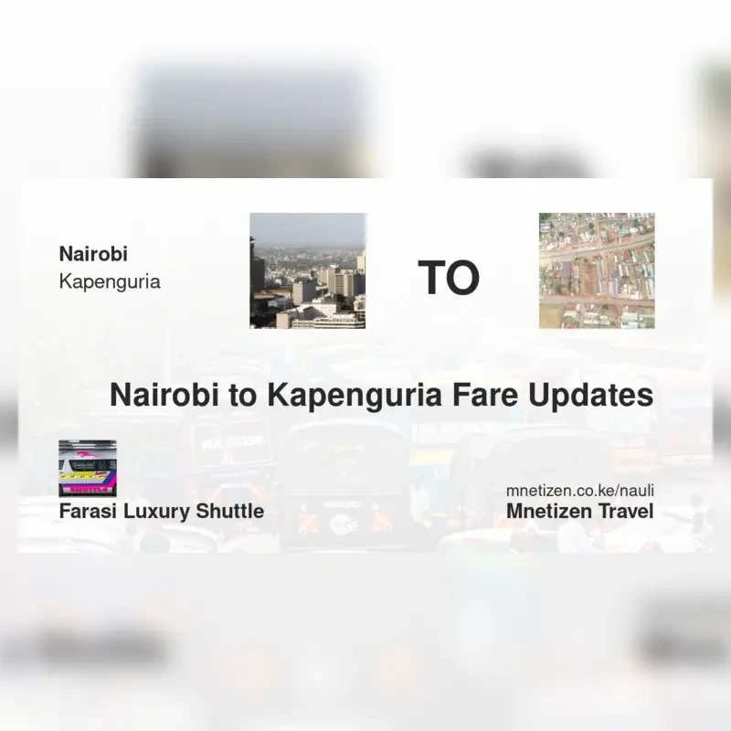 Image of nairobi-to-kapenguria-farasi-luxury-shuttle transport fare