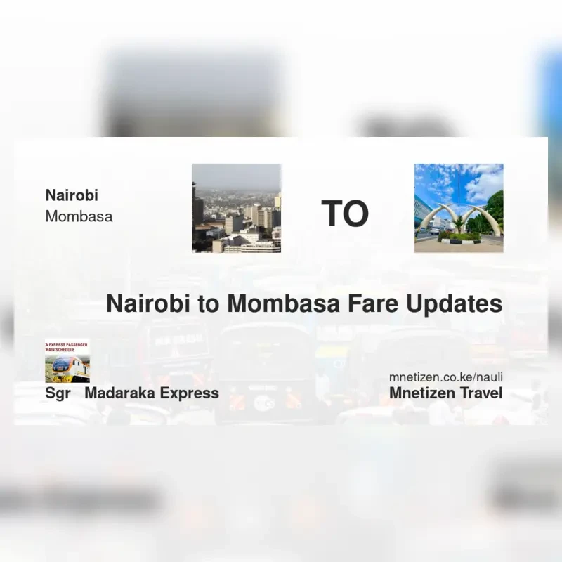 Image of nairobi-to-mombasa-sgr-madaraka-express Train fare