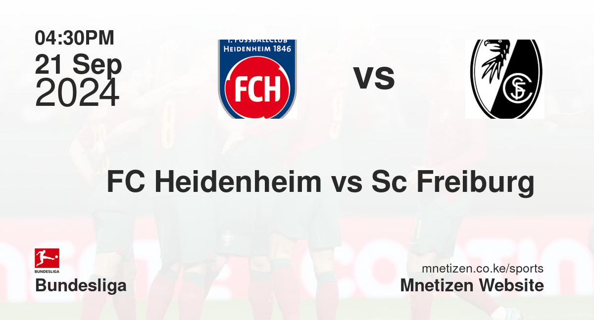 1. FC Heidenheim 1846 vs SC Freiburg | 06 Dec 2025 Match