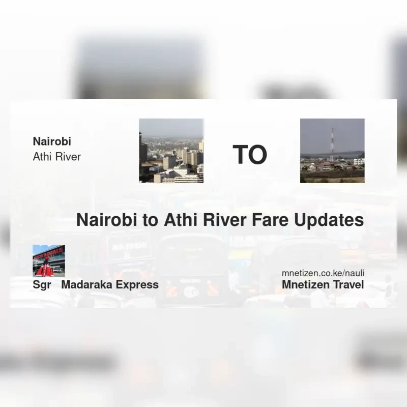 Image of nairobi-to-athi-river-sgr-madaraka-express Train fare