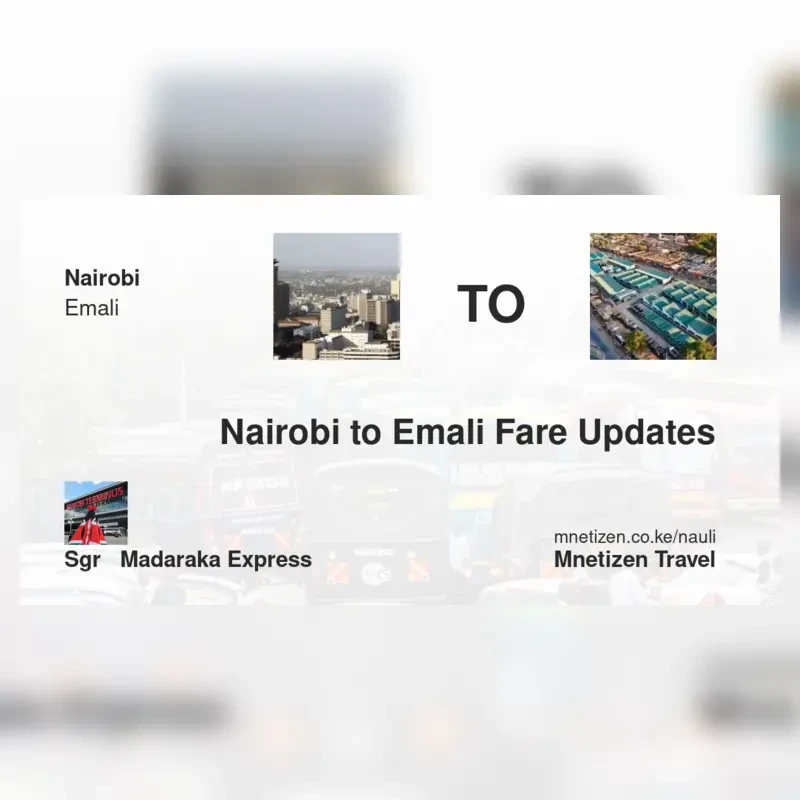 Image of nairobi-to-emali-sgr-madaraka-express Train fare