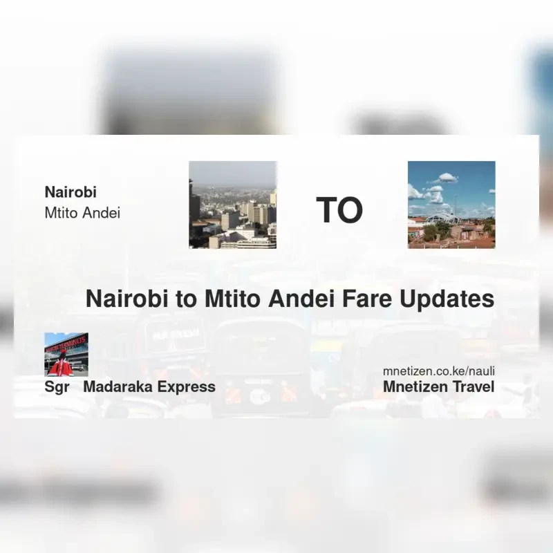 Image of nairobi-to-mtito-andei-sgr-madaraka-express Train fare