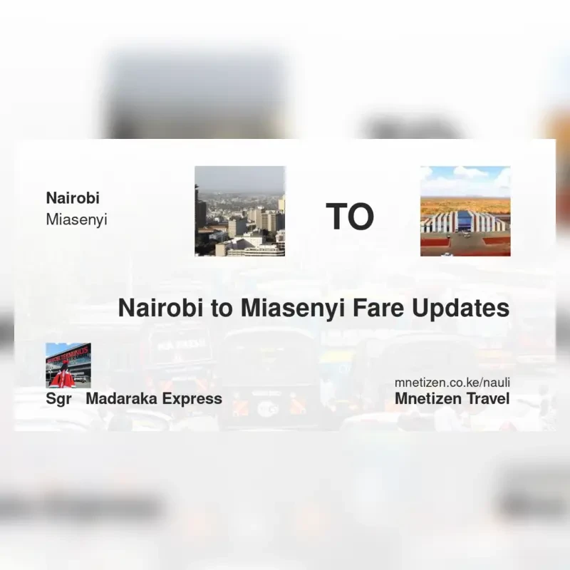 Image of nairobi-to-miasenyi-sgr-madaraka-express Treni fare