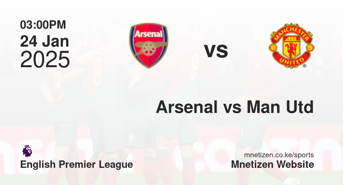 Arsenal vs Manchester United | 24 Jan 2025 Match