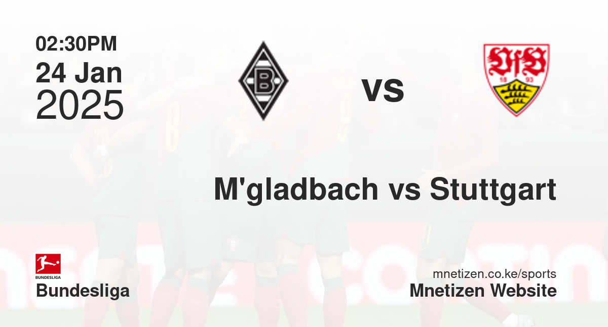 Mönchengladbach vs Stuttgart | 24 Jan 2025