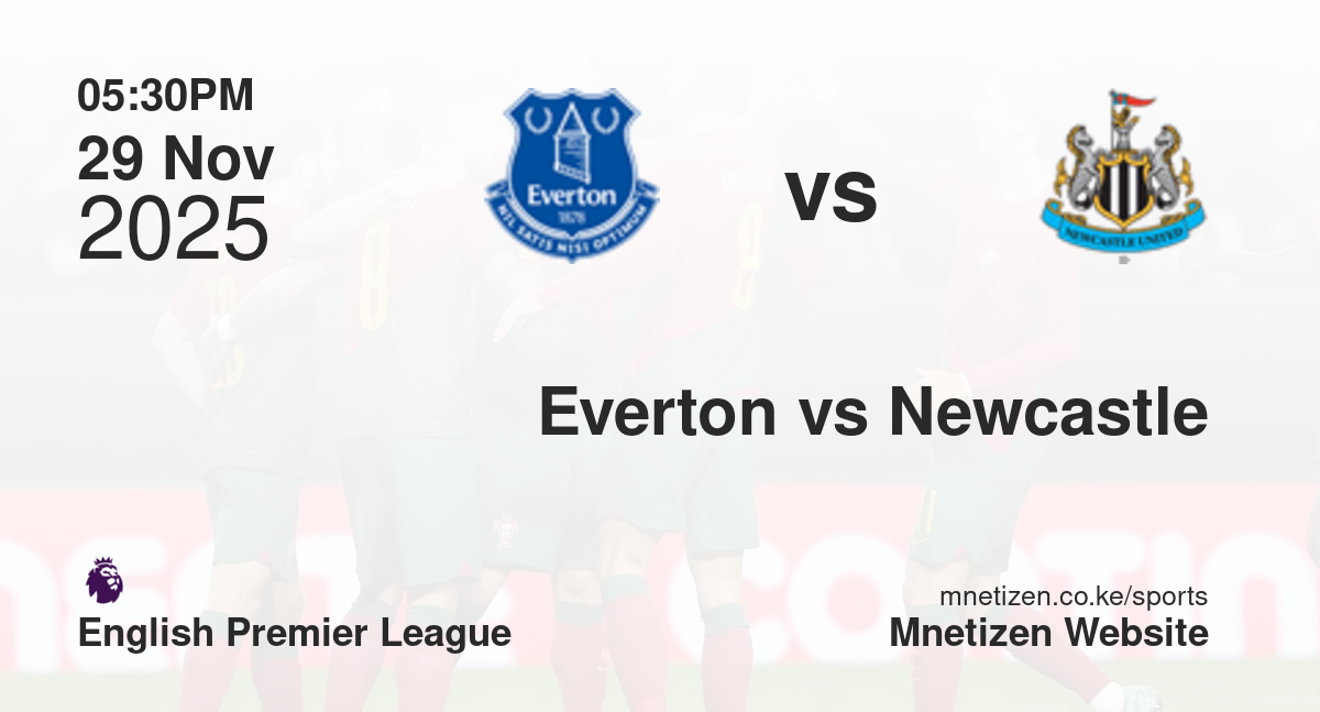 Everton vs Newcastle United | 29 Nov 2025 Match