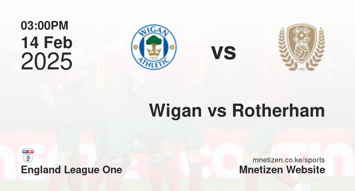 Wigan Athletic vs Rotherham United | 14 Feb 2025 Match