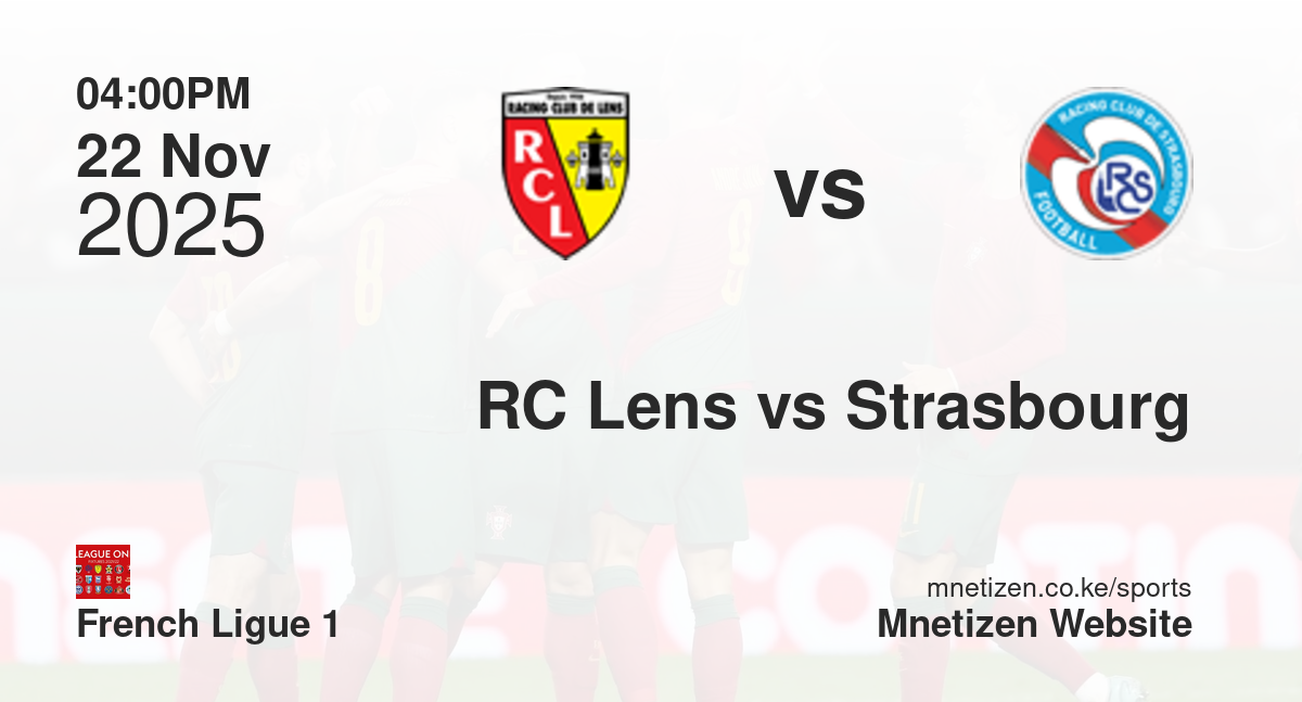 RC Lens vs Strasbourg | 22 Nov 2025 Match