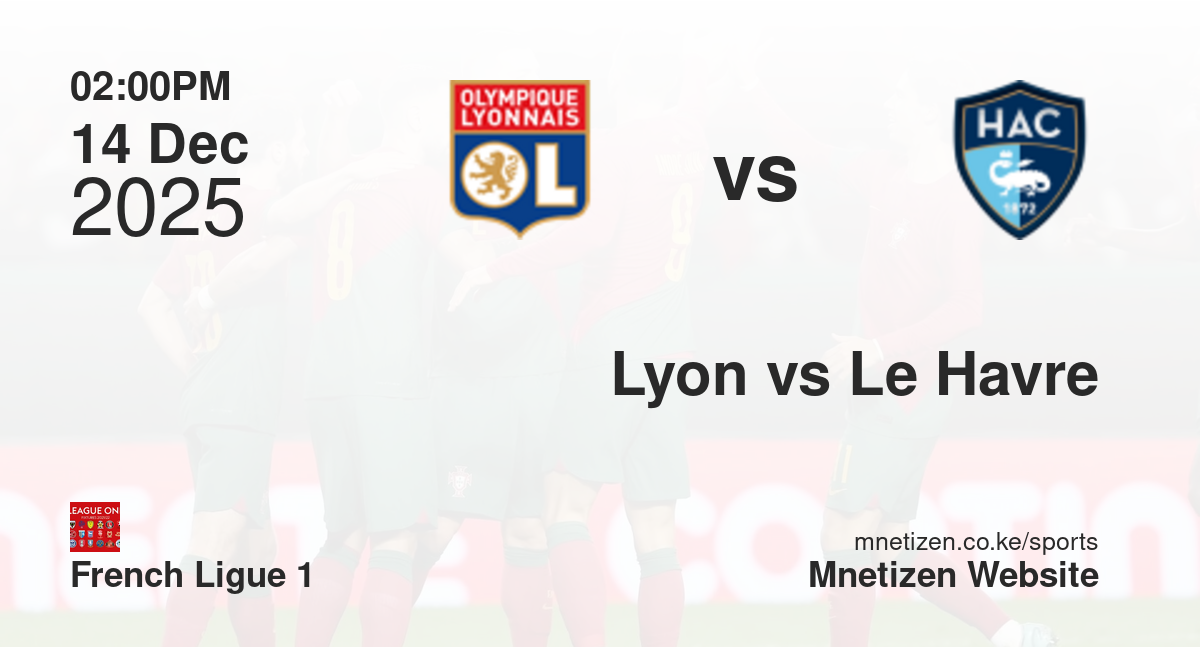 Lyon vs Le Havre | 14 Dec 2025 Match