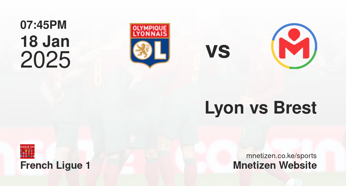 Lyon vs Brest fc | 18 Jan 2025 Match