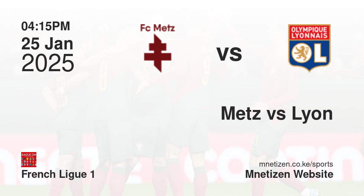 Metz vs Lyon | 25 Jan 2025 Match