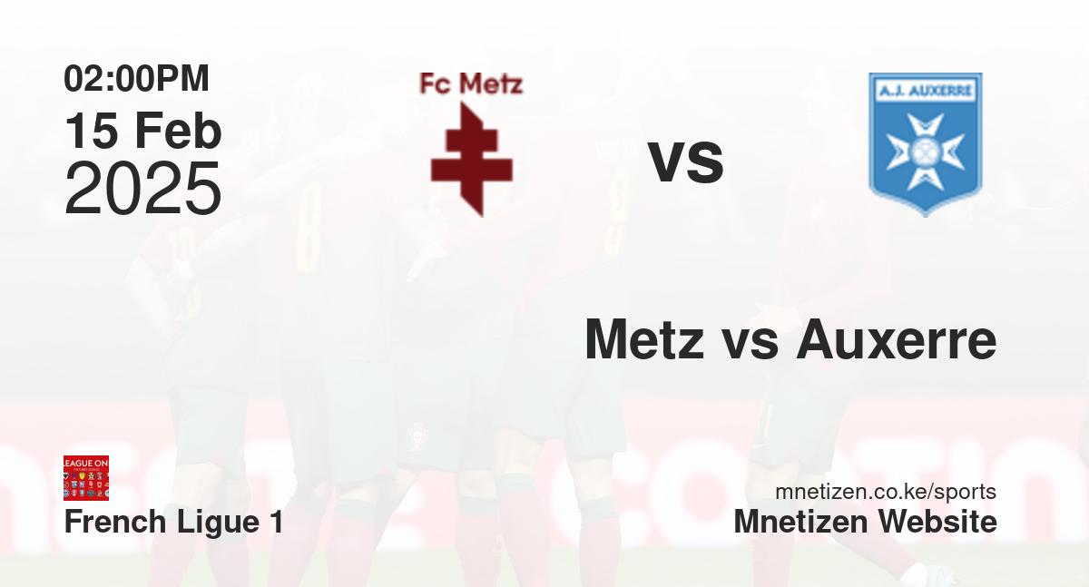 Metz vs Auxerre | 15 Feb 2025 Match