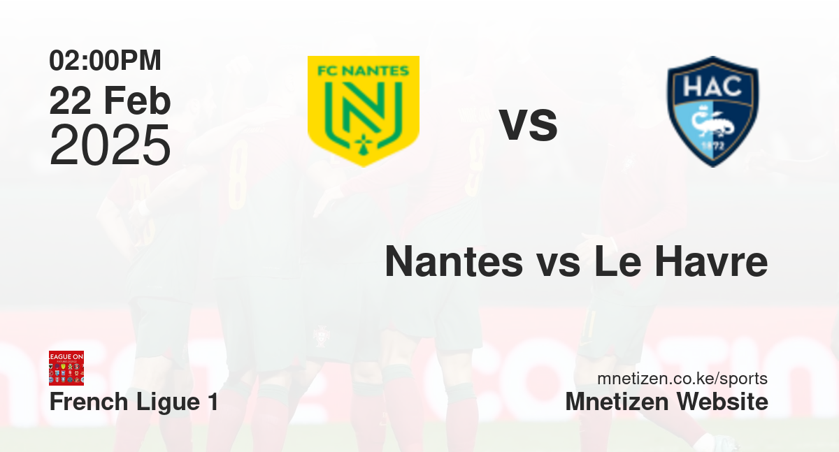 Nantes vs Le Havre | 22 Feb 2025 Match