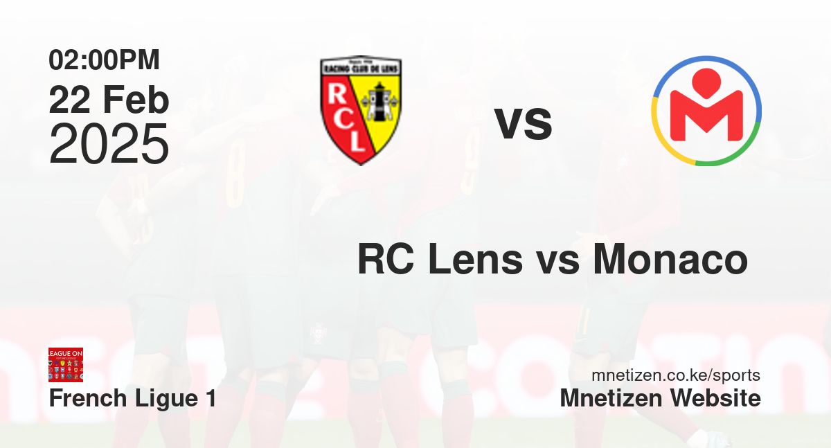 RC Lens vs As Monaco  | 22 Feb 2025 Match