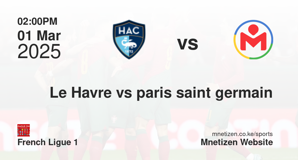 Le Havre vs Paris Saint-Germain | 01 Mar 2025 Match