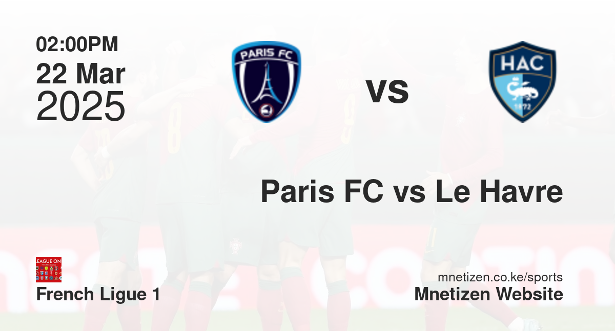 Paris FC vs Le Havre | 22 Mar 2025 Match