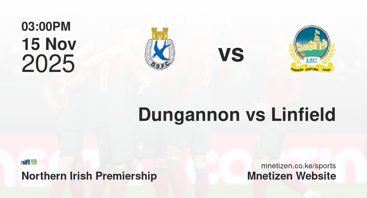 Dungannon Swifts vs Linfield | 15 Nov 2025 Match