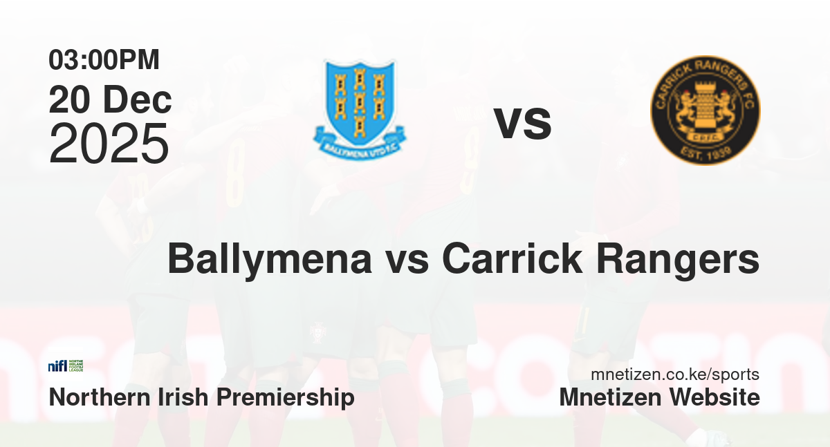 Ballymena United vs Carrick Rangers | 20 Dec 2025 Match