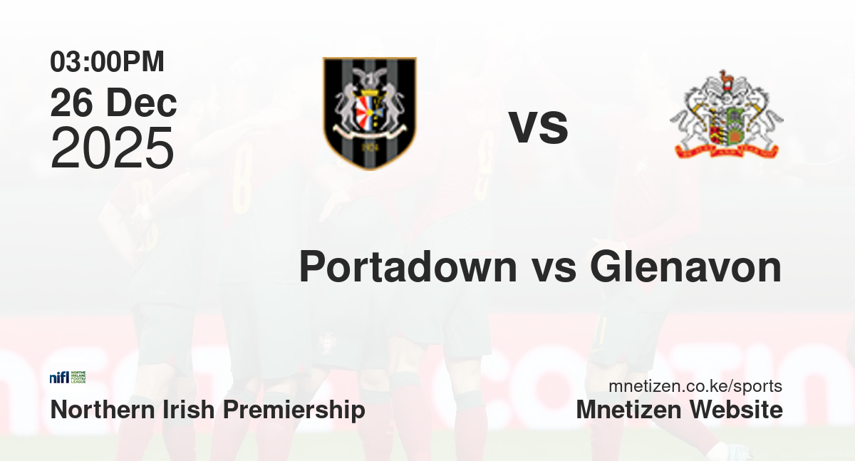 Portadown vs Glenavon | 26 Dec 2025 Match