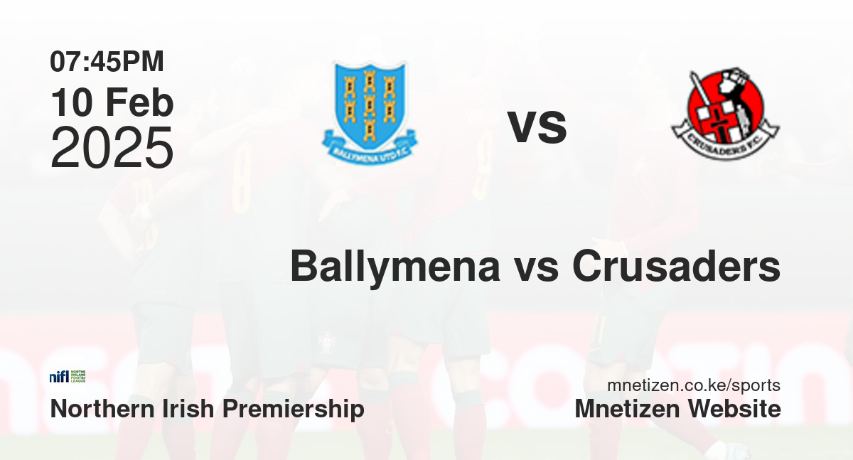 Ballymena United vs Crusaders | 10 Feb 2025 Match