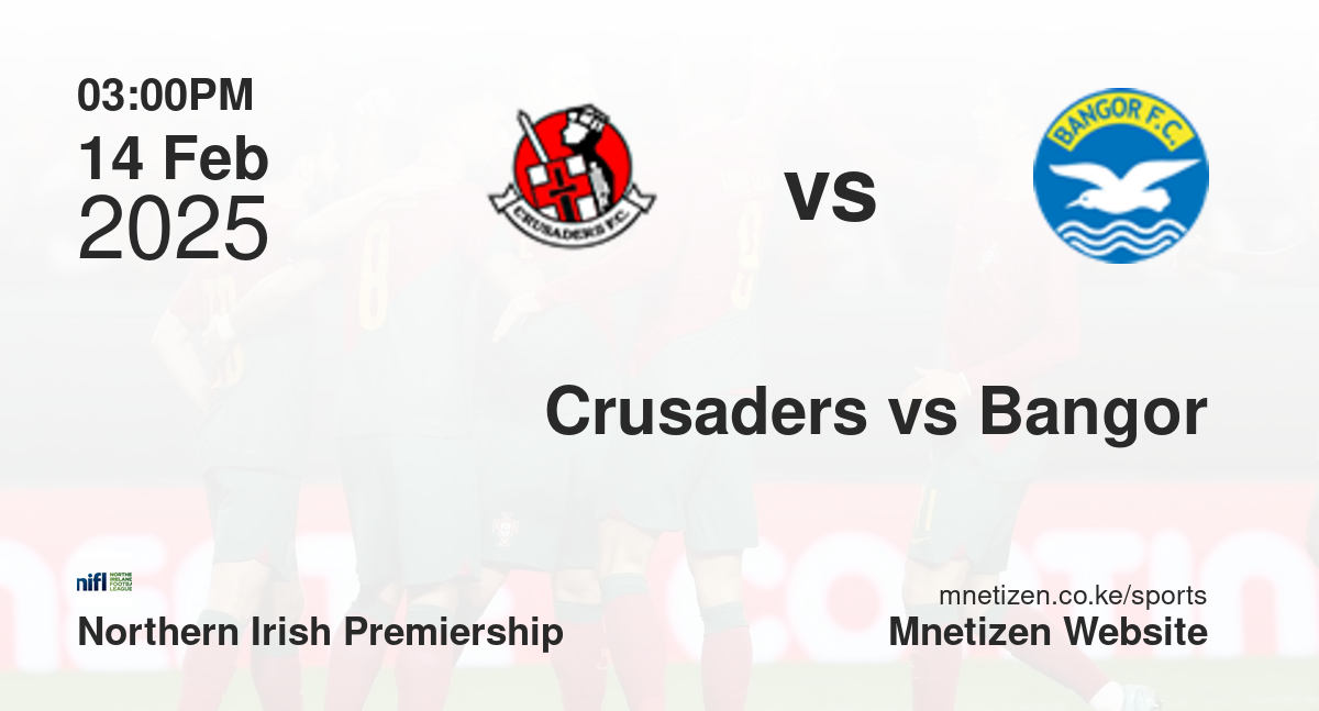 Crusaders vs Bangor | 14 Feb 2025 Match