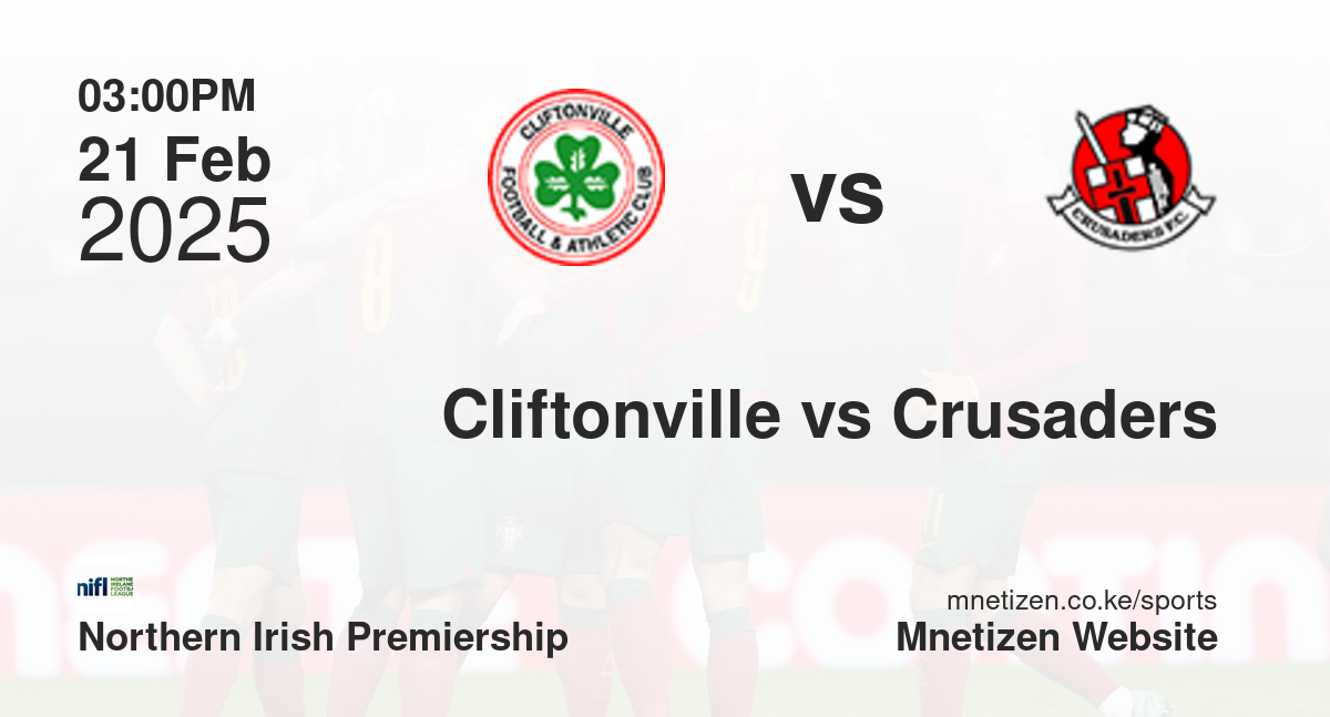 Cliftonville vs Crusaders | 21 Feb 2025 Match