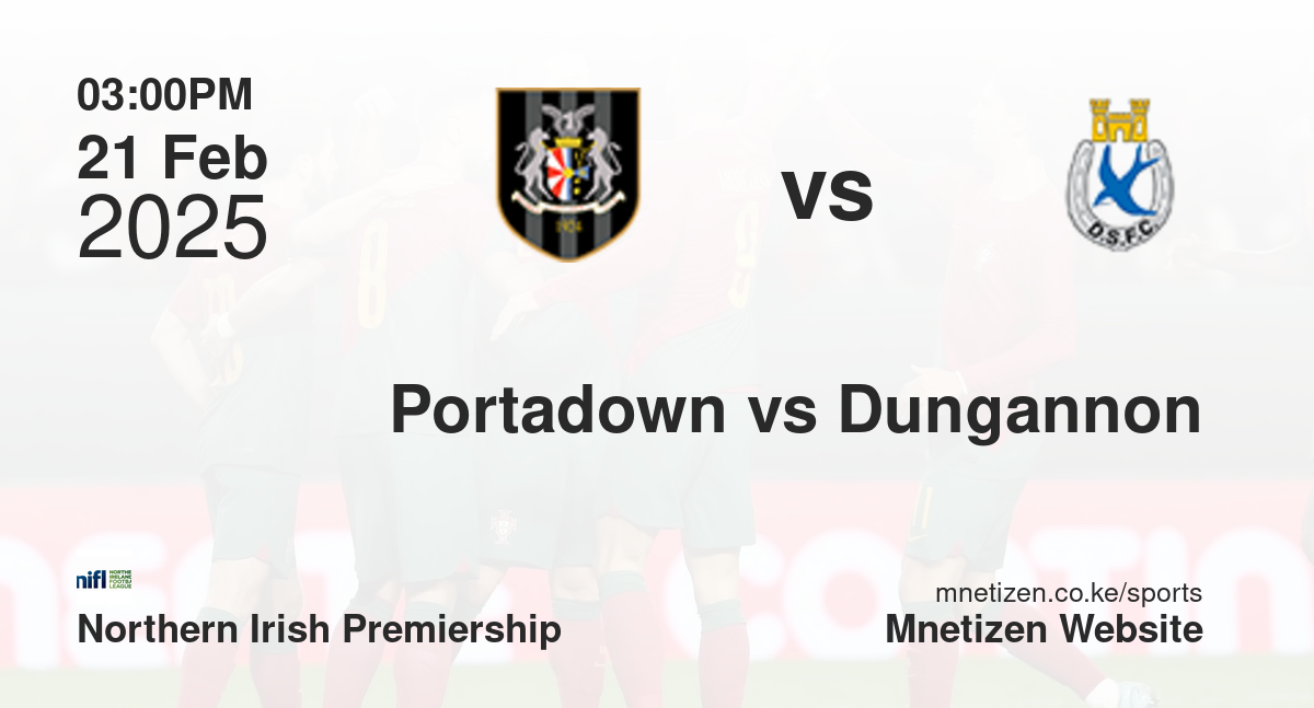 Portadown vs Dungannon Swifts | 21 Feb 2025 Match