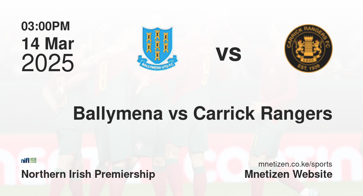Ballymena United vs Carrick Rangers | 14 Mar 2025 Match