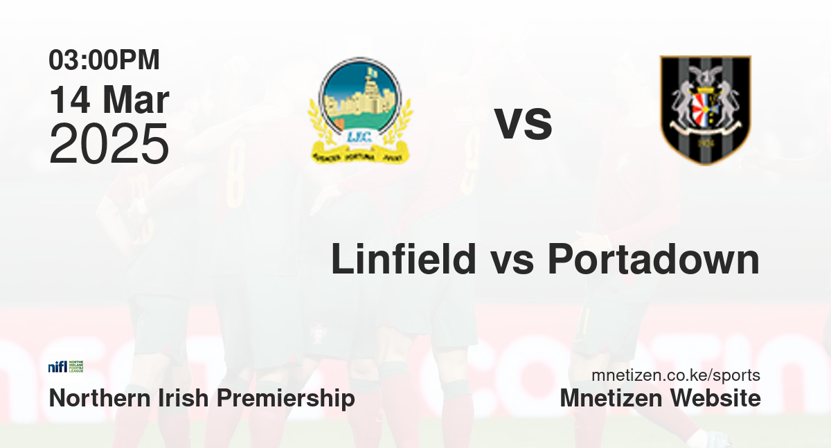 Linfield vs Portadown | 14 Mar 2025 Match