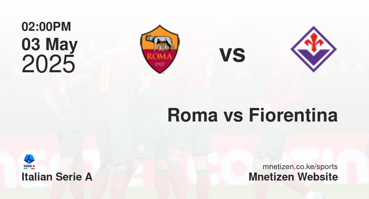 Roma vs Fiorentina | 03 May 2025 Match