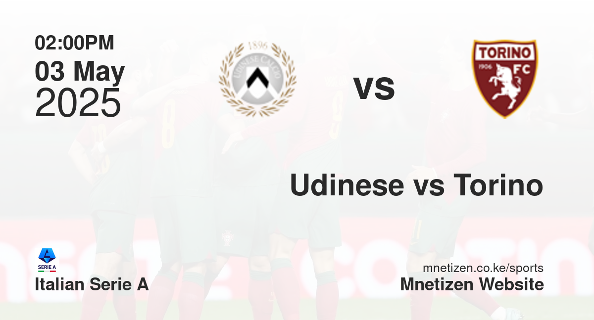 Udinese vs Torino | 03 May 2025 Match