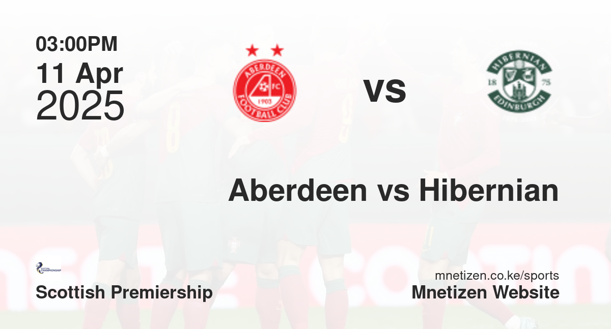 Aberdeen vs Hibernian | 11 Apr 2025 Match